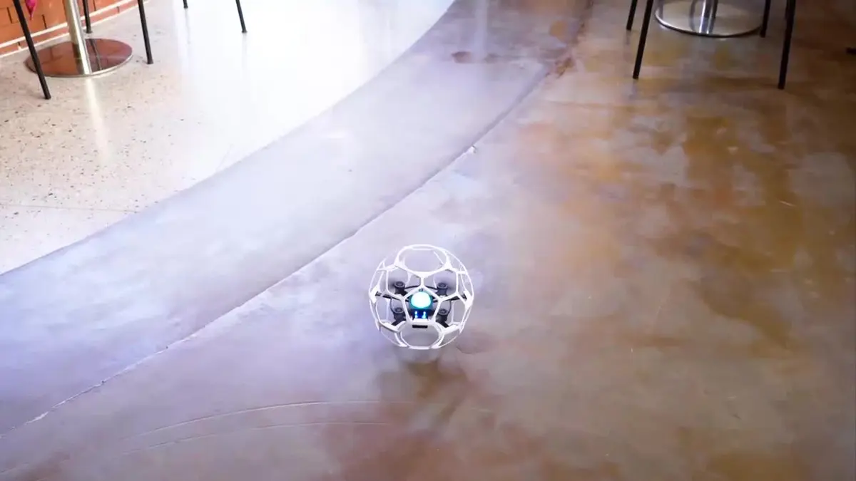 D5 Practice Soccer Drone holding a stable low hover