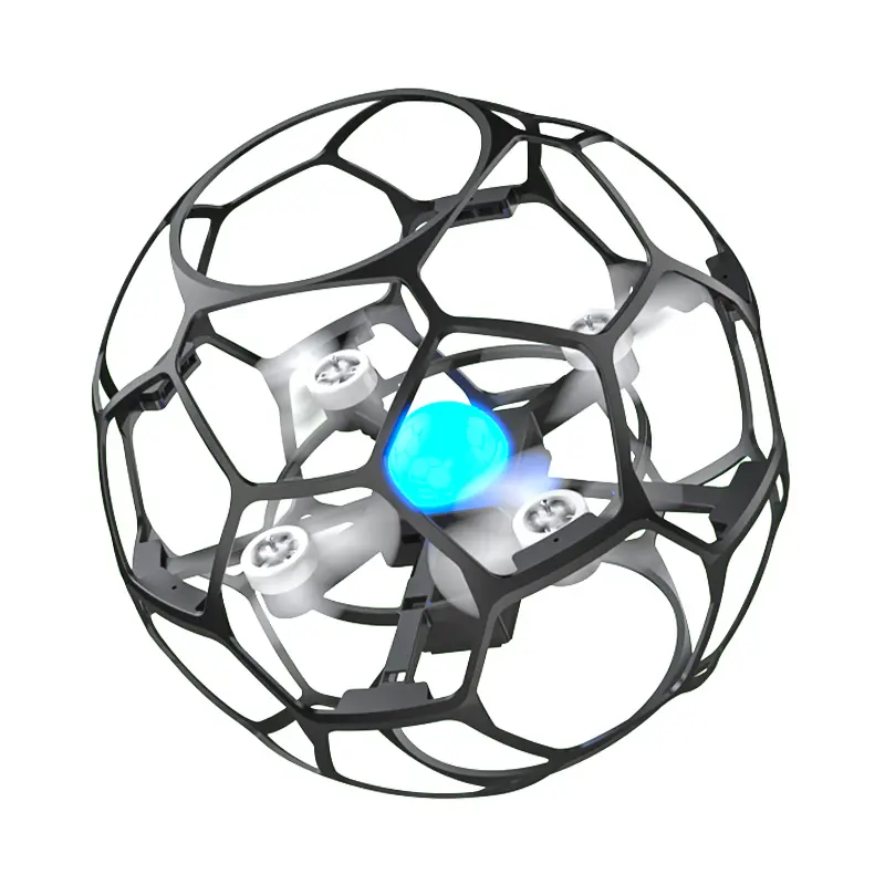Protected practice drone soccer ball