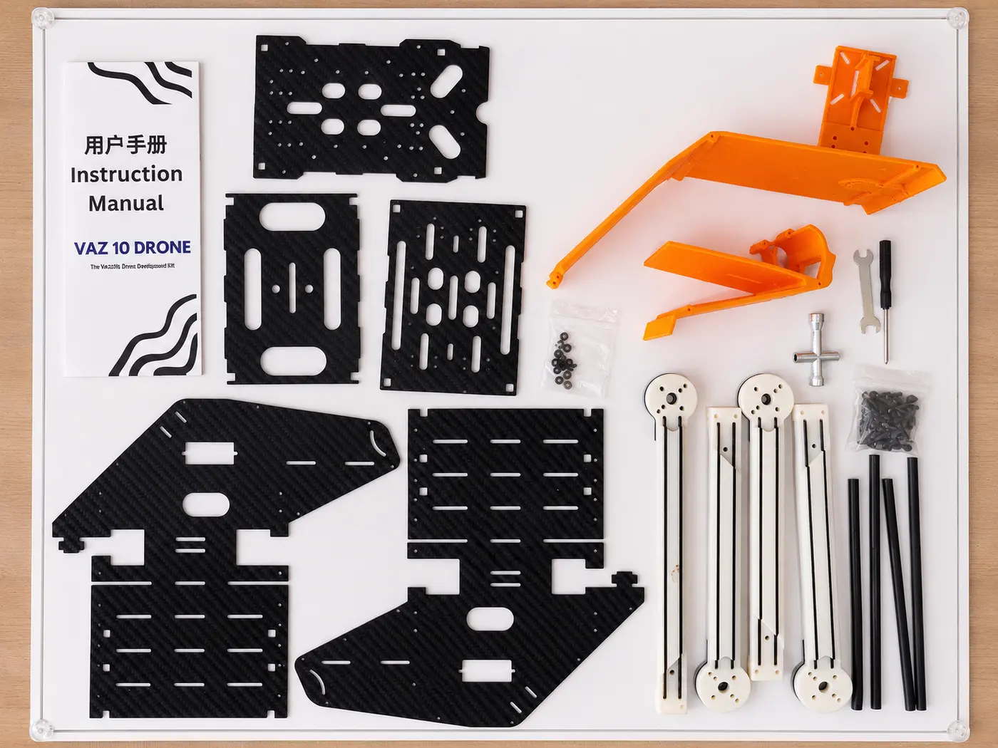 VAZ-10 modular carbon-fiber airframe parts